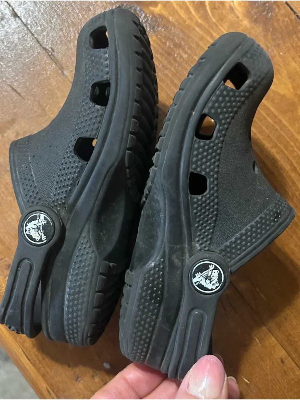 CROCS Kids Black Classic Clogs